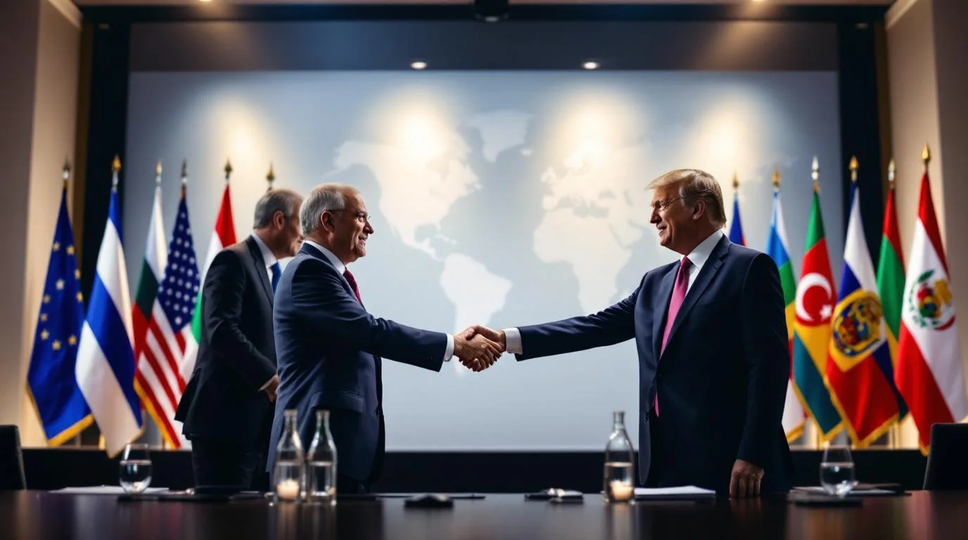 Trump ogłasza zawieszenie — ilustracja 2026
